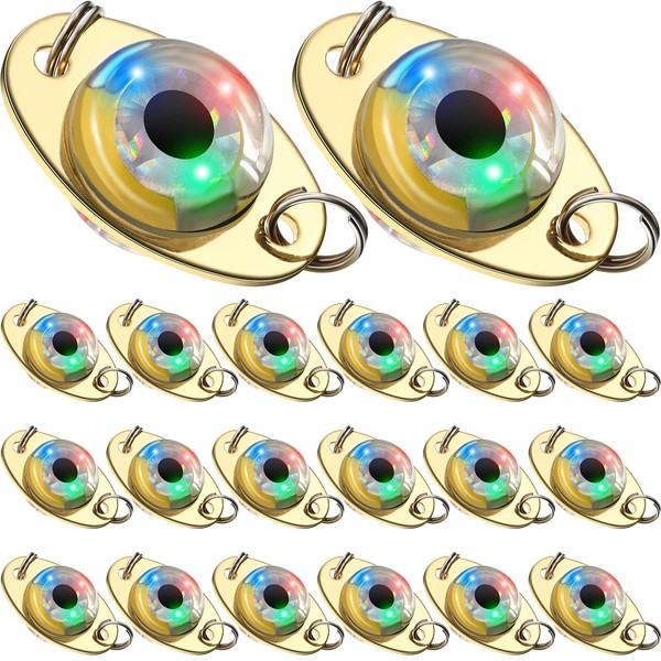 Skylety LED Fishing Lures Fishing Spoons Underwater Flasher Bass Halibut