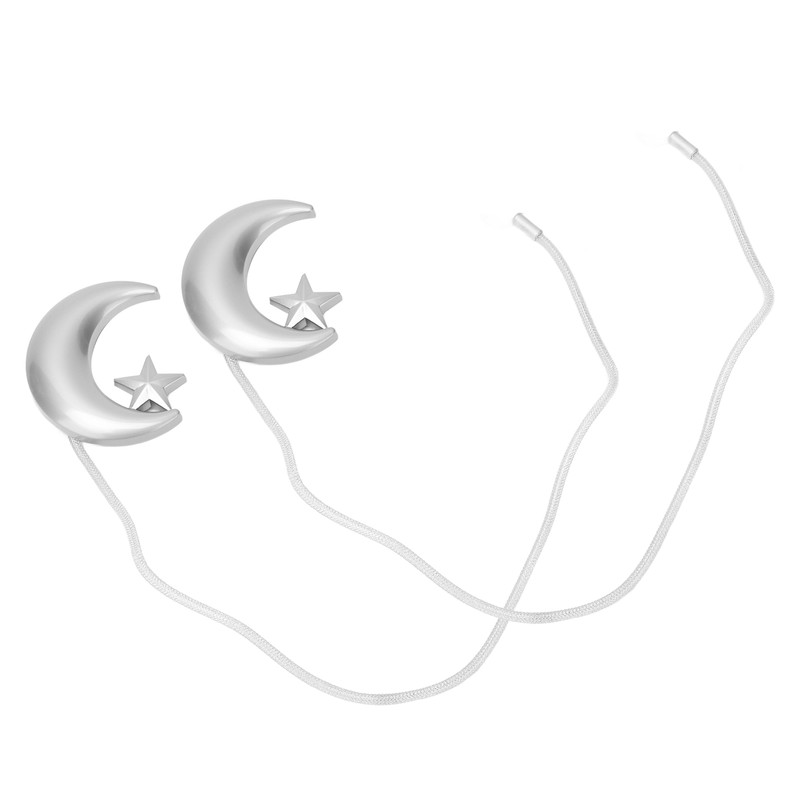 2PCS Curtain Tiebacks Magnetic Curtain Buckle Drapery Holdbacks for Home