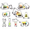 Construction Cookie Cutter Set-3 Inches-9 Piece- Excavator Digger Bulldozer Dump