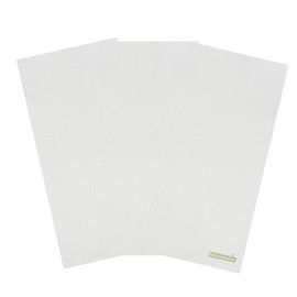 Luxenap 15.8 X 7.9 Inch Linen-Feel Guest Towels, 50 Hand Towels - ¼ Fold, Air-Laid, White Paper Dinner Napkins, Disposable, For Restrooms, Kitchens, And Tables - Restaurantware
