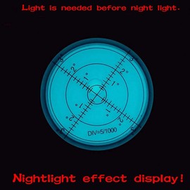 UMEI High Precision Horizontal Bubble Cardan Level Horizontal Bubble Band Horizontal Ball Horizontal Bead Leveler Accuracy 15'/2 (6010mmNoctilucent)