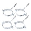 Pack of 4 Metal Pipe Brackets Clips Clamps for Pipes