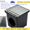 MOSINSBO Galvanized Steel Drain Grate for NDS 9x9 Catch Basin,