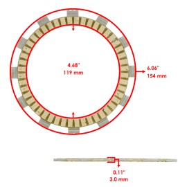 Caltric Clutch Friction Steel Plates and Gasket Kit for Yamaha FZ8 2011 2012 2013