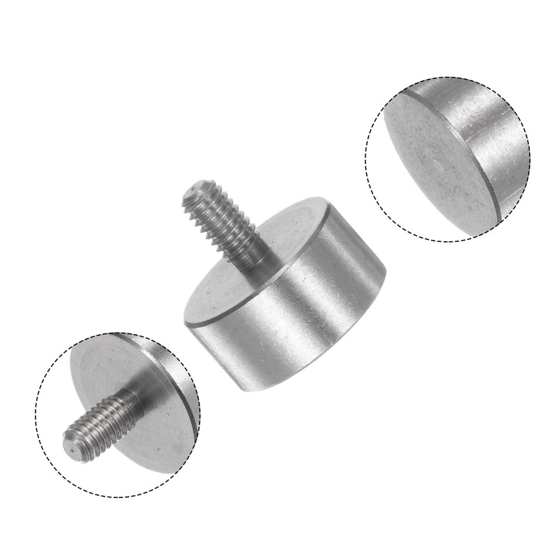 sourcing map 2pcs Flat Contact Points 10mm Dia 5mm Length