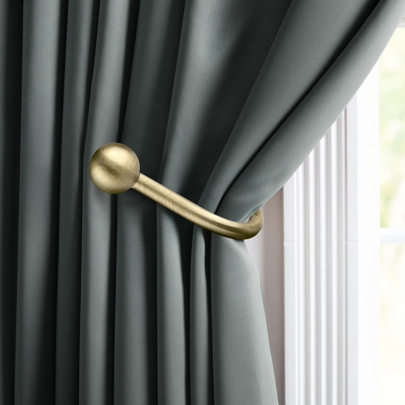 Curtain Holdbacks, 2pcs Curtains Holder Wall Mounted Drapery Tiebacks Retro