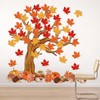 80pcs Tree Bulletin Board Decorations, Autumn Paper Cutouts for Bulletin
