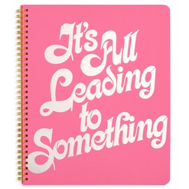 ban.do Floral Rough Draft Large Spiral Notebook, 11" x 9" with Pockets and 160 College Ruled Pages, All Leading to Something