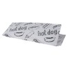 PAPSTAR Pack of 1000 Hot Dog Bags (White with Inscription