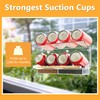 LUJII Shatterproof Window Bird Feeder with Strongest Suction Cups, Wild