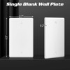 Decorator Wall Plate Blank Switch Plate Outlet Cover,Unbreakable Polycarbonate Thermoplastic,