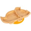Tiny Dining Children's Bamboo Dinosaur Plate with Suction Cup -