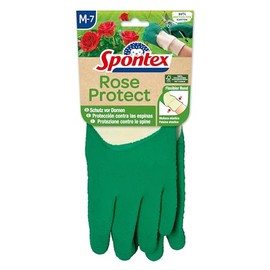 Spontex Rose Protect Extra Tough Garden Gloves for Thorns and Hedges with FSC Natural Rubber Latex - Medium - Pair