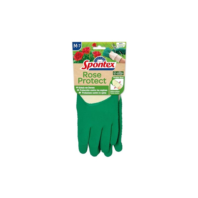 Spontex Rose Protect Extra Tough Garden Gloves for Thorns and