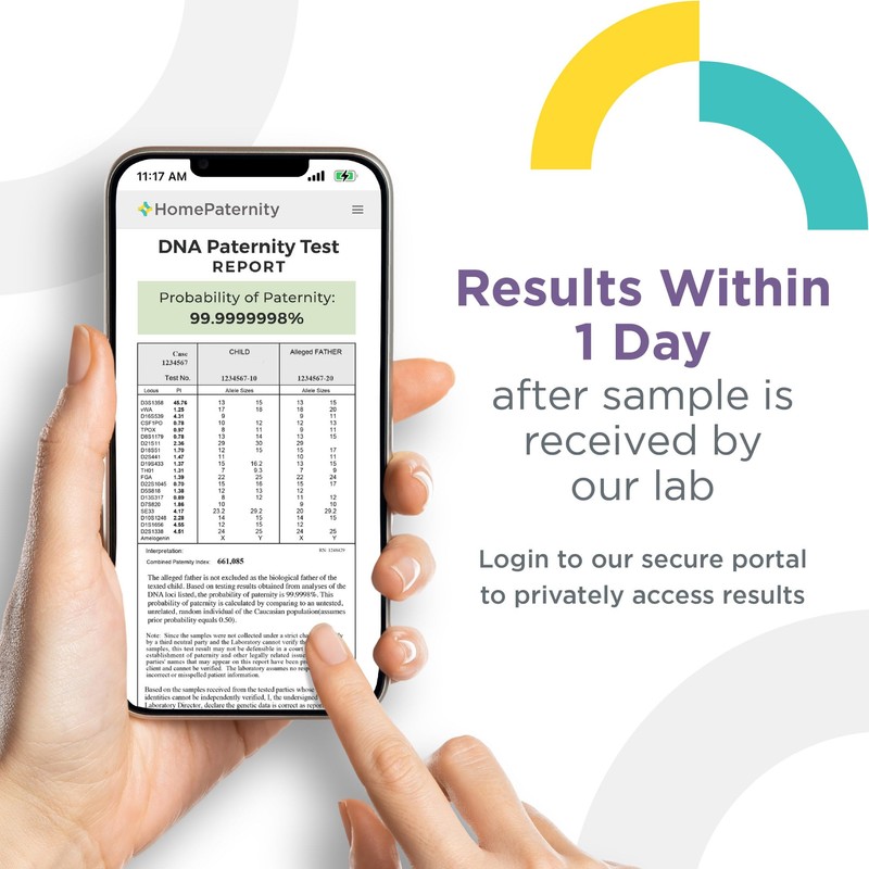 HomePaternity Express DNA Paternity Testing for Child and Father, Next-Day