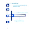 JoyTube Cabinet Hardware Jig Adjustable Punch Locator Tool,Drill Template Guide