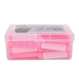 Perm Solution For Hair,ANGGREK Hair Perm Solution 20Pcs Hair Perm Rods Perming Rod Hair Roller Curler Hairdressing Tool Kit Hair Perm Kit(Pink)