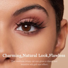 Magnetic Eyelashes with Eyeliner Kit - 7C SevenCrown Magnetic Lashes Natural Looking with Upgraded 4 Tubes of Magnetic Liner Waterproof, Long Lasting,10 Pairs Reusable Magnetic Eyelash Kit Easy to Apply.