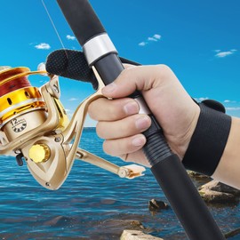 BB Hapeayou Single Finger Fishing Gloves (4 Pack) Casting Braided Lines Anti-Slip Professional One Finger Glove Protector for Surf Fishing Men