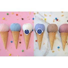 Yarnie Knit Utopi DK 55% Extra Fine Merino Wool 45% Cotton DK Yarn, 50g 99m (109 Yards) per Ball, 4-Pack (Cocoa Brown), Suitable for Any Crochet and Knitting Project.