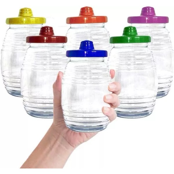 Mini Vitrolero De Plastico Dulcero 1lt 20 Pzs C/u Con