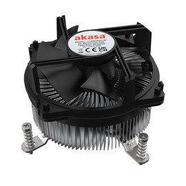 Akasa AK-CC6608BP01 Low Profile CPU Cooler - Socket LGA 1700, 63.2 mm Height