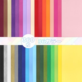 Ohanagami Flower Paper, 360 Colors, 360 Sheets Flower Paper, 6.7 x 9.4 inches (17 x 24 cm)