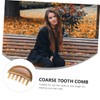 FOMIYES 1pc Wide Tooth Comb for Unisex Natural Buffalo Horn