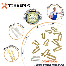 156T1950A Time Switch Tripper Kit Compatibility with T1900, T2000, C880, R8800, T8800 Series Timers - Pack of 12 ON/Off Trippers