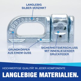 Pack of 4 | Double Fitting | End Fitting for Airline Rail | Double Stud | Without Ring | Lashing Rail | Galvanised