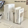U Shaped Book Stand, Freely Combinable Acrylic Desktop Transparent Bookshelf