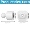 Newtay 4 Sets Angled Shower Rod Mount for Sloped Walls