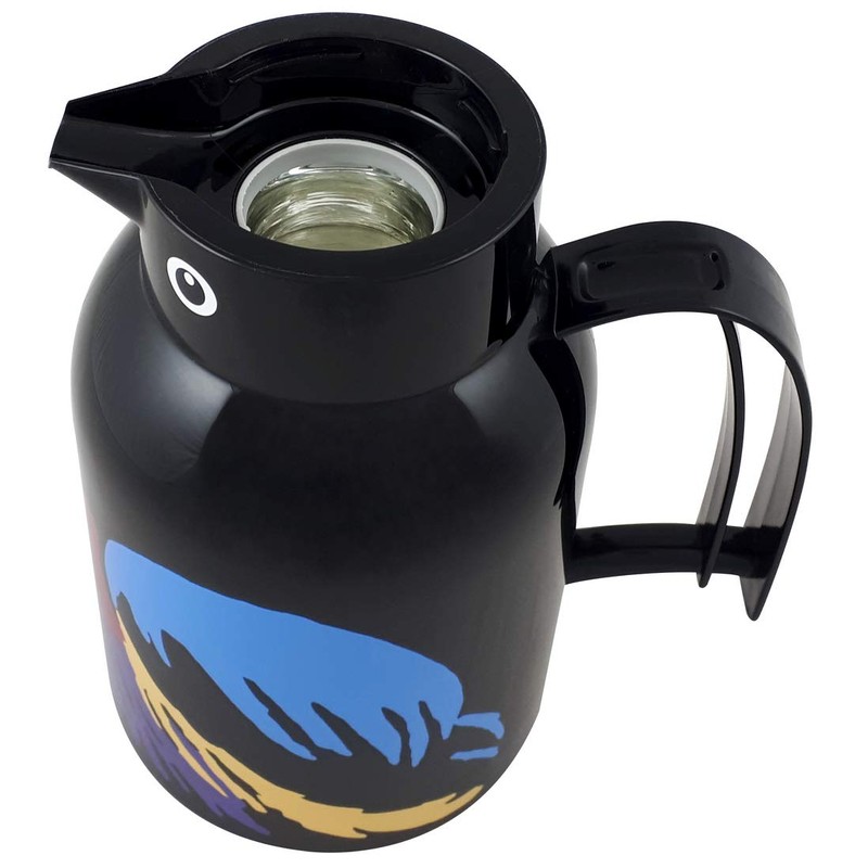 Helios Thermo Vacuum Jug Black-Bird 1 Litre, 30 x 30