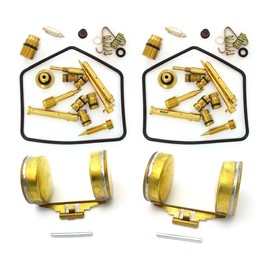 Deluxe Carburetor Rebuild Kit With Floats - Fits Honda CB350 CL350 Twins - 1970-1973