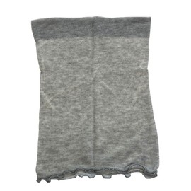 Sunayama (Comfortable with Silk on the Skin Side) Cotton Silk Gauze-Style Neck Cover [Made in Japan], gray