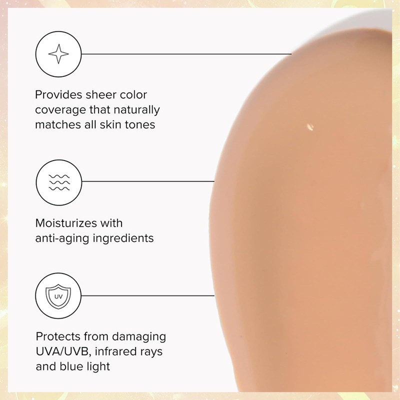 Tinted Moisturizer With SPF 46 Anti-Aging Face - Tinted Sunscreen