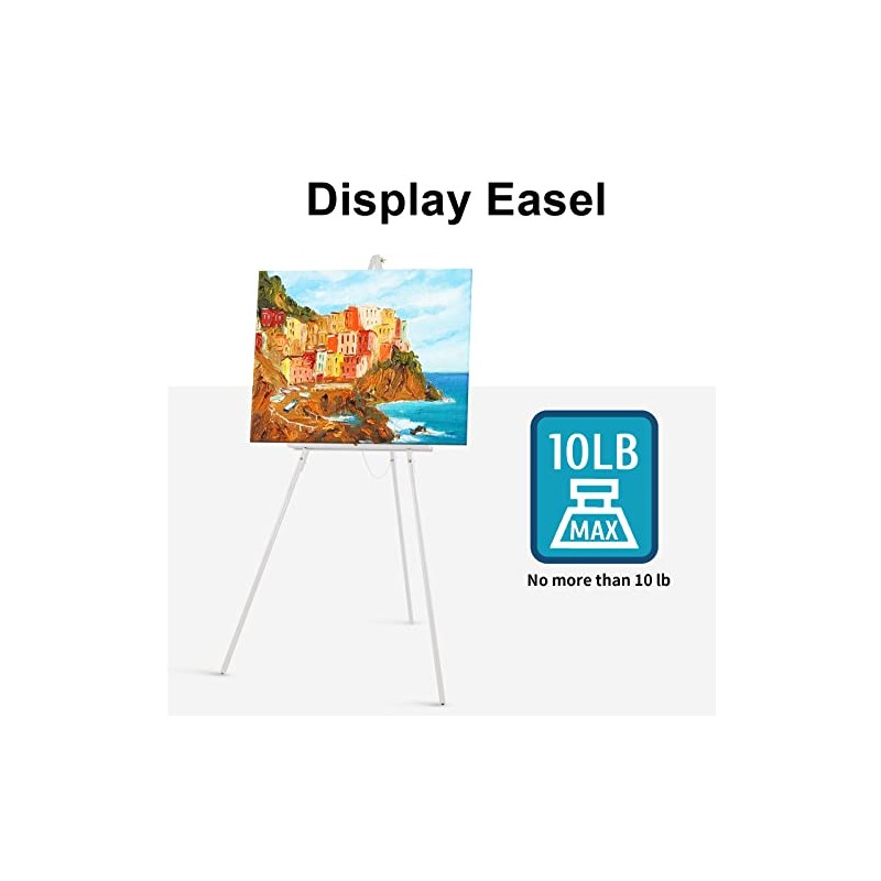 Falling in Art 65" A-Frame Tripod Easel Stand, Wooden Display