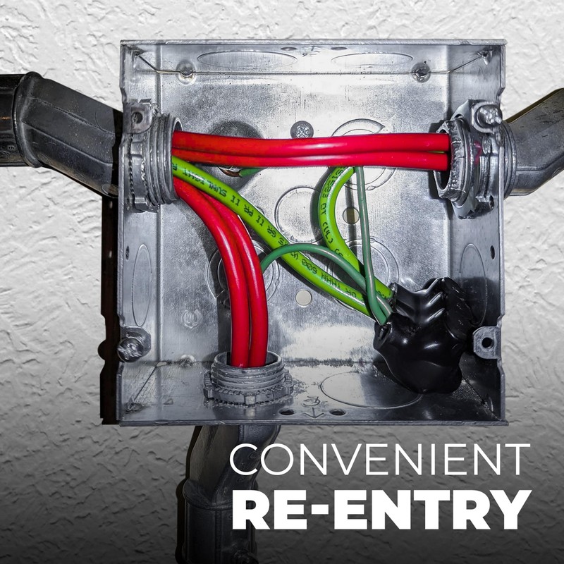 OHLECTRIC Insulated Wire Connector 3 Port Single Side Entry for