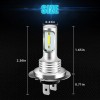 AUIMSOCO 2x H7 LED Headlight Super Bright Bulbs Kit 8000K
