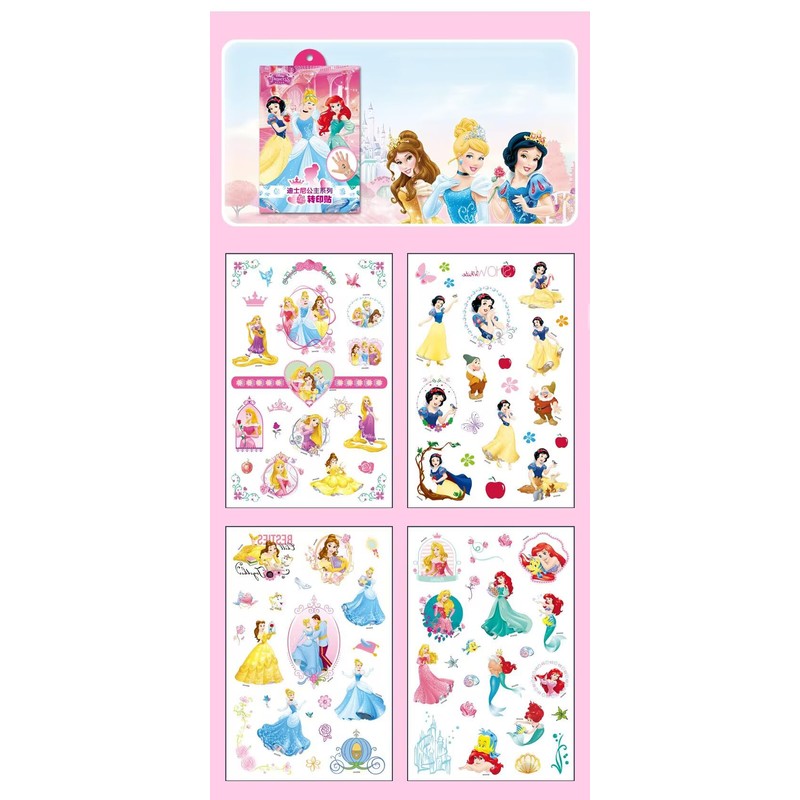 80 Princess Temporary Tattoos Princess Temporary Tattoo Stickers Set Party