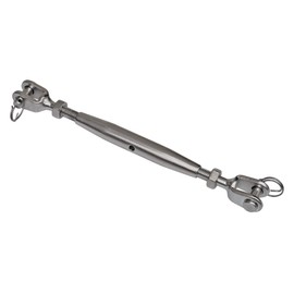 Five Oceans FO2954 3/8 inches (10 Mm) Jaw/jaw Turnbuckle Closed Body for Sailboat 316 Stainless Steel-