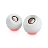 Creative Pebble SE White with RGB Lighting/Audio Input Pin Plug/Power
