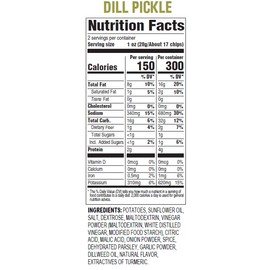 Hal's New York Kettle Cooked Gluten Free Dill Pickle Flavored Potato Chip Crisps, 2 Oz (Pack of 24)
