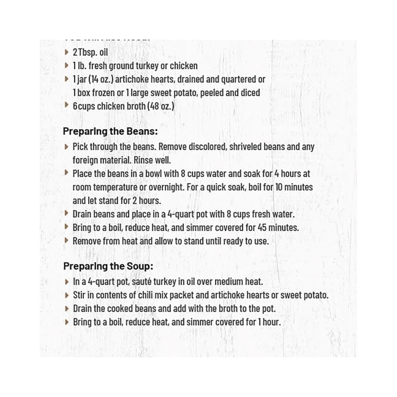 Frontier Soups Hearty Meals california gold rush White Bean Chili,