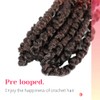 BOHOBABE Crochet Passion Twist Hair Pretwisted 10 Inch Short Pre-looped