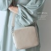 Gratante abb-g0047 Genuine Cowhide Leather Mini Square Shoulder Bag, Mini