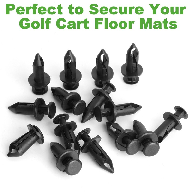 10L0L Golf Cart Floor Mat Push Rivets for Yamaha Models