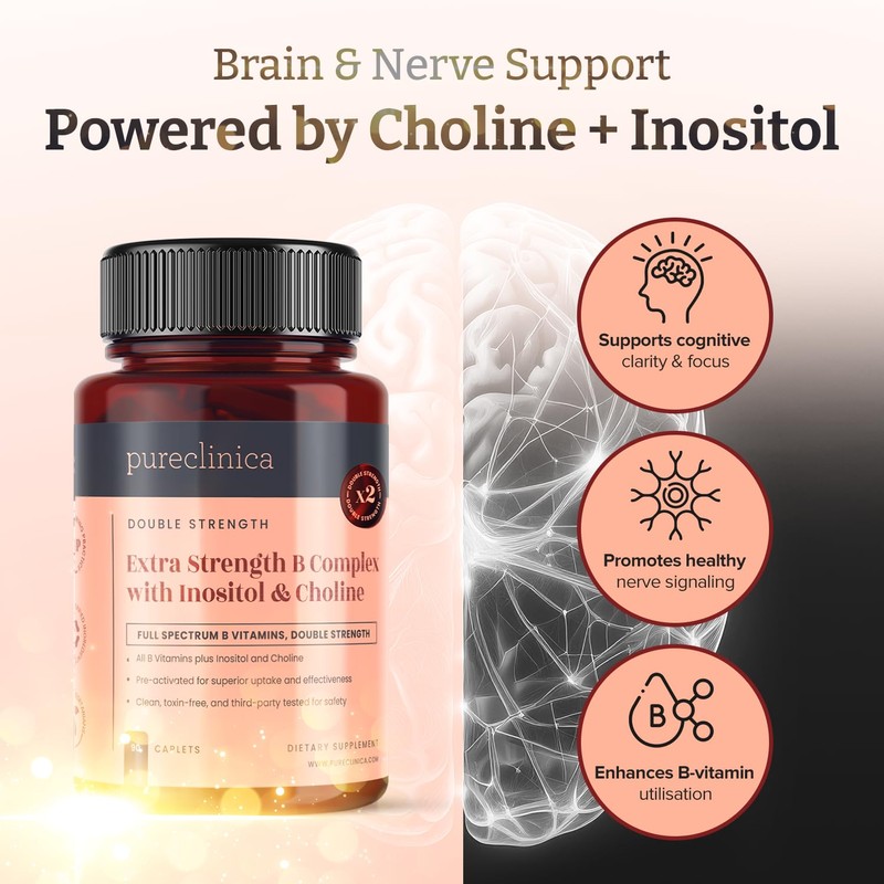 Extra Strength B Complex with Inositol & Choline x 180