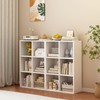 OSCHF 6-Cube Storage Shelf Bookcase - Wooden 3-Tier Floor Standing