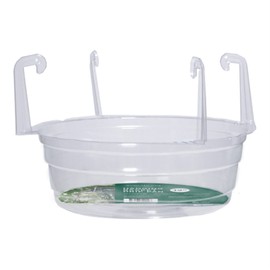 Curtis Wagner Curtis Wagner Plastics Hanging Basket Drip Pan, Clear, 12 Inch